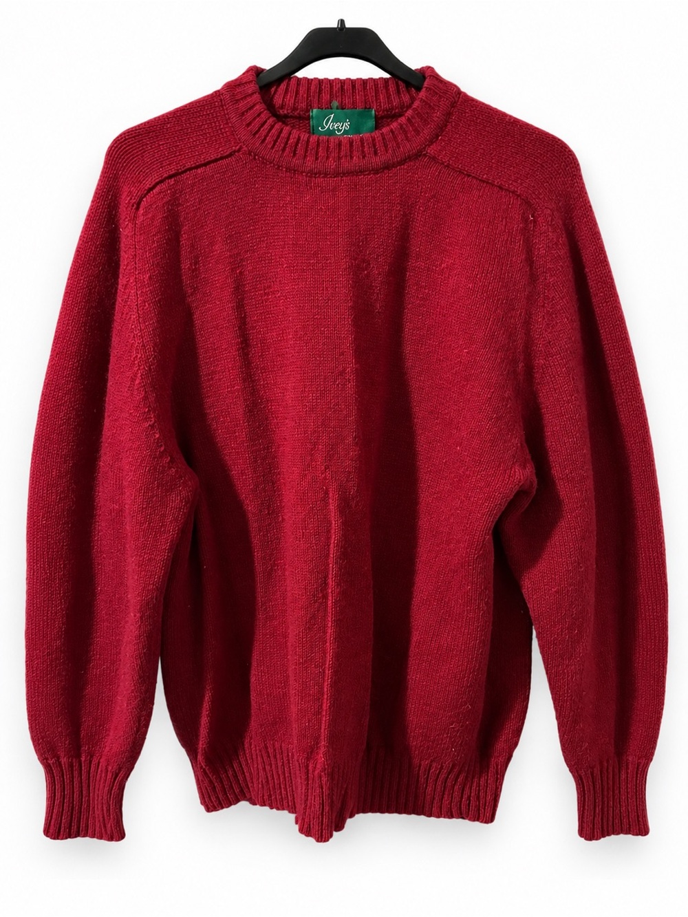 Vintage Iveys Men’s 100% Wool Pullover Sweater Burgundy Size L
